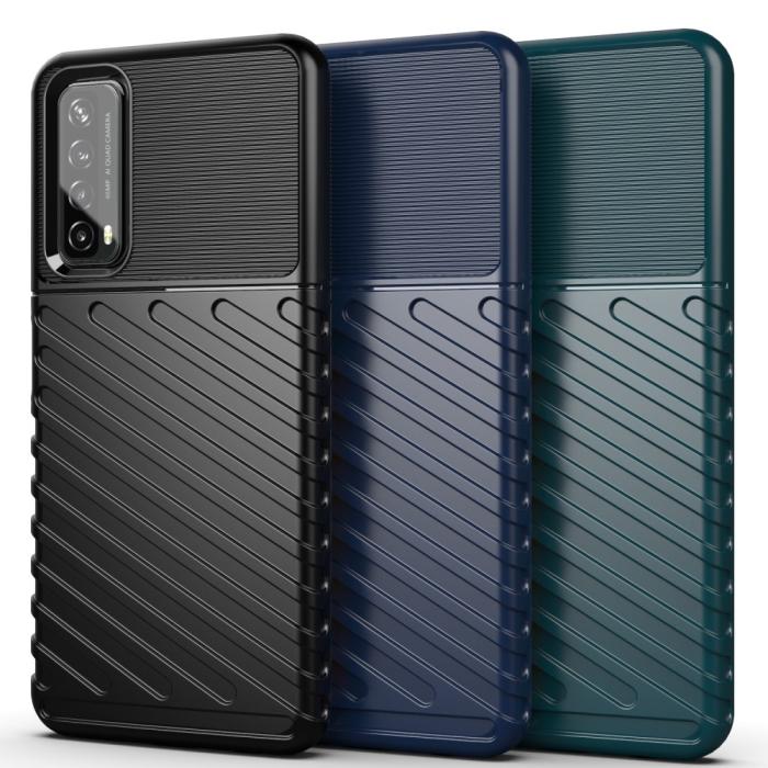 Bild 2, Huawei P Smart (2021) - Twill Textur Skal - Grön