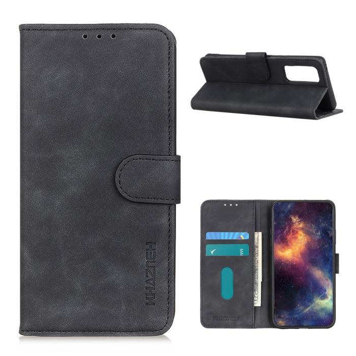 Bild 1, Huawei P Smart (2021) - KHAZNEH Retro Fodral - Svart