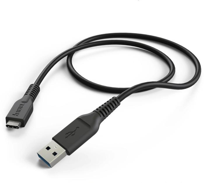Bild 1, HAMA USB-C Laddkabel 100cm - Svart