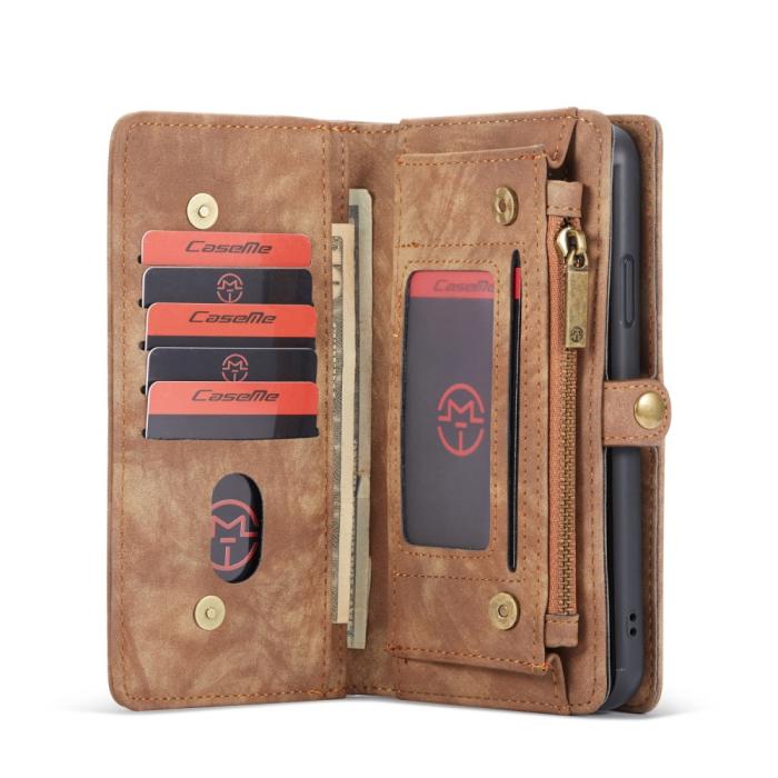 Bild 3, iPhone 11 Pro Max - CASEME 2-i-1 Multifunktionellt Fodral - Brun