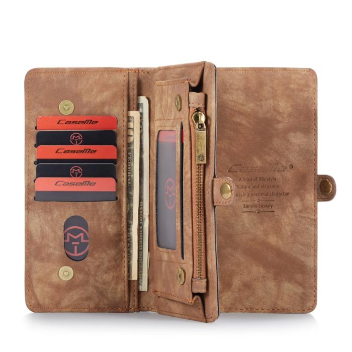 Bild 5, iPhone 11 Pro Max - CASEME 2-i-1 Multifunktionellt Fodral - Brun