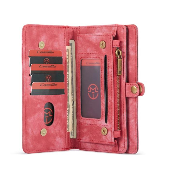Bild 5, iPhone 11 Pro - CASEME 2-i-1 Multifunktionellt Fodral - Röd
