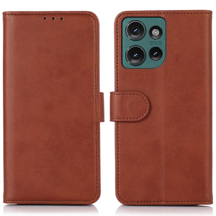 Bild 1, Motorola Edge 50 Neo Fodral Läder Brun