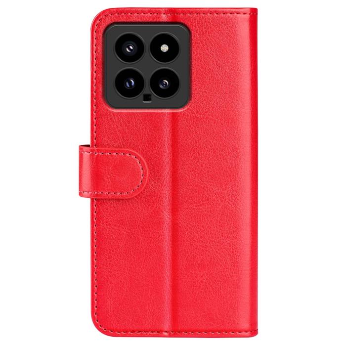 Bild 6, Xiaomi 14 Fodral Crazy Horse Läder Röd