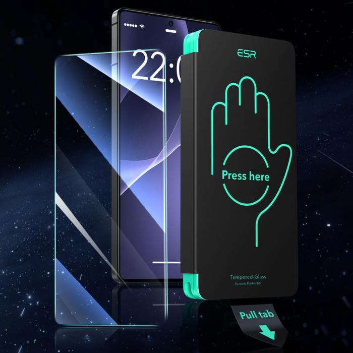 Bild 2, ESR Samsung Galaxy S25 Ultra 2-PACK Skärmskydd Härdat Glas