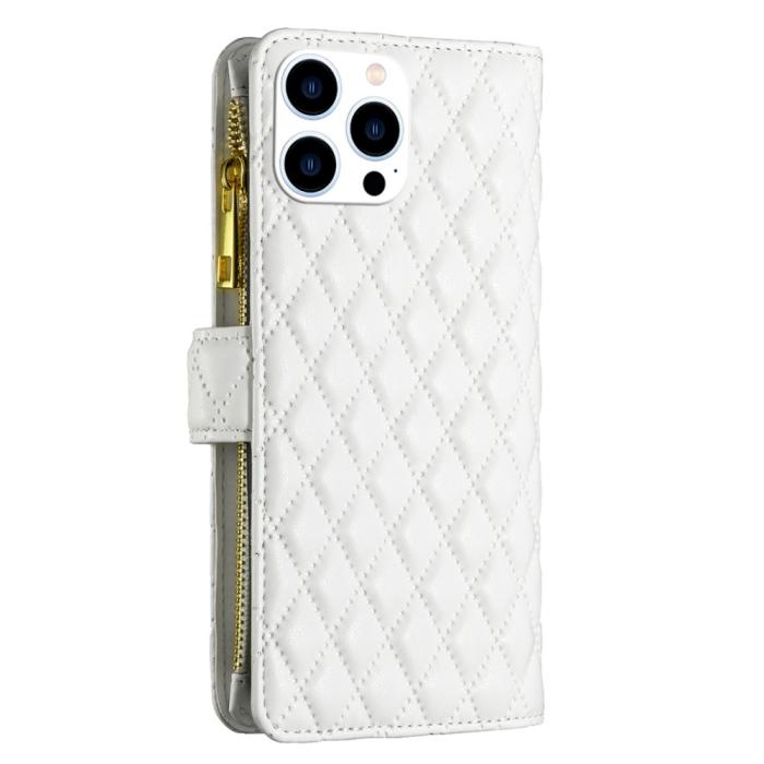 Bild 6, iPhone 16 Pro Max Fodral Diamond Multifunktionell Vit