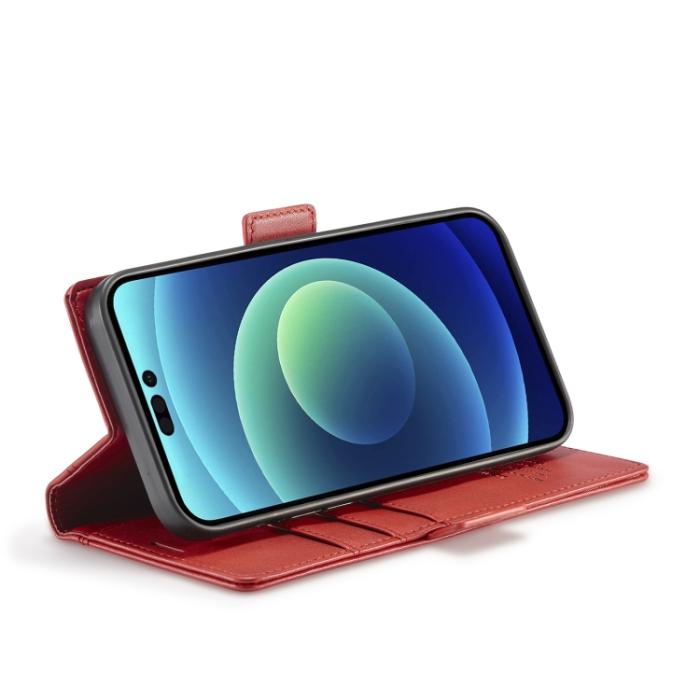 Bild 5, LC.IMEEKE iPhone 14 Plus Fodral Läder Röd