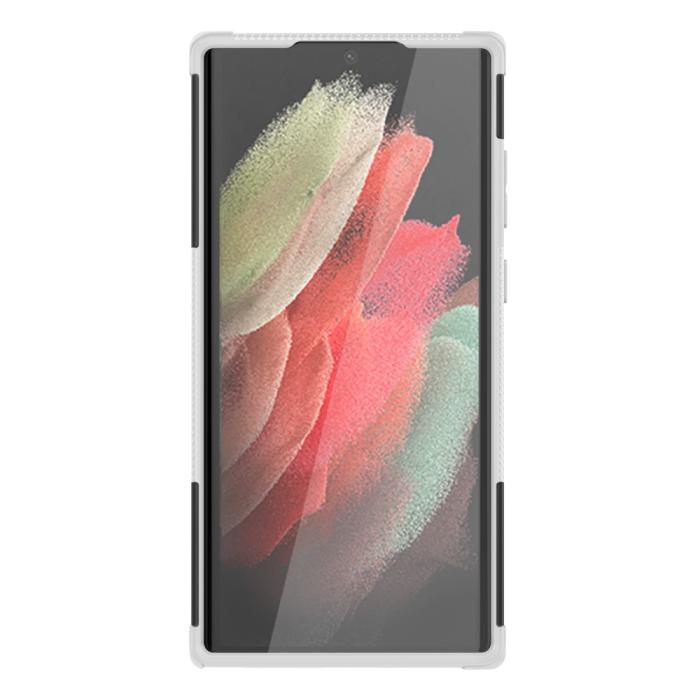 Bild 4, Samsung Galaxy S22 Ultra Skal Ultimata Stöttåligt med Stöd Vit