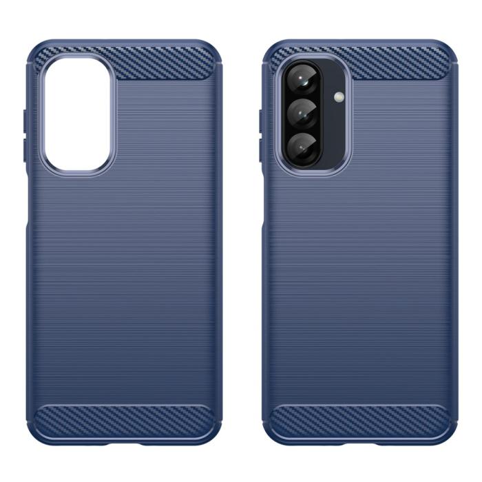 Bild 2, Samsung Galaxy A16 / A26 5G Skal Kolfiber Textur Blå