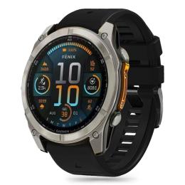 Tech-Protect Garmin Fenix 5/6/6 Pro/7/8/E 47 mm Armband Silicone Line Svart