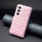 Samsung Galaxy S23 Fodral Diamond Textur Ljus Rosa