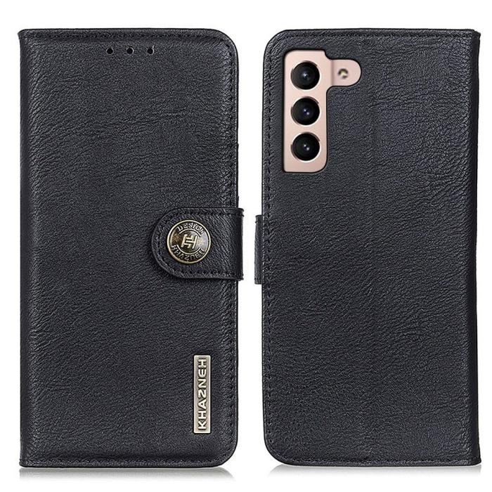 Bild 1, KHAZNEH Samsung Galaxy S23 Fodral Läder Svart