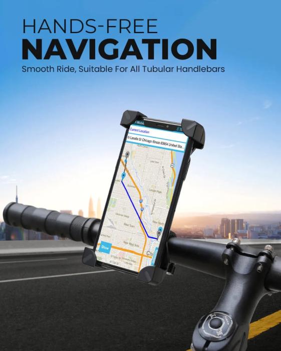 Bild 3, Universal Mobilhållare för Cykel - Svart