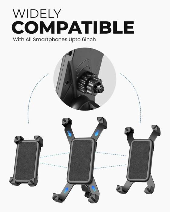 Bild 6, Universal Mobilhållare för Cykel - Svart