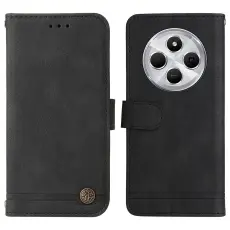 Xiaomi Redmi 14C Pl&aring;nboksfodral L&auml;der Svart