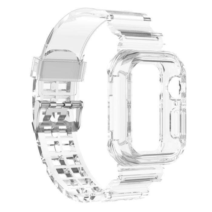 Bild 1, Apple Watch 38/40/41mm Kristall Skal/Armband Transparent