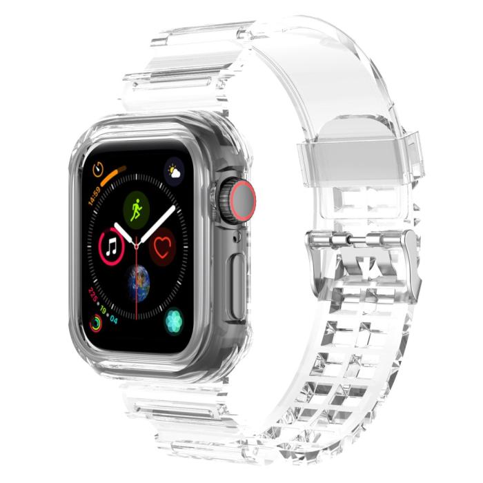 Bild 2, Apple Watch 38/40/41mm Kristall Skal/Armband Transparent