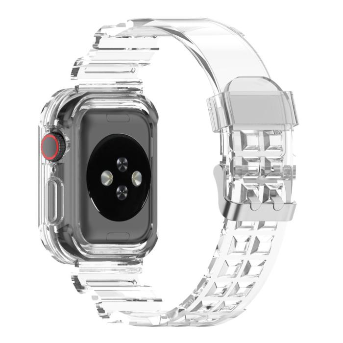 Bild 3, Apple Watch 38/40/41mm Kristall Skal/Armband Transparent