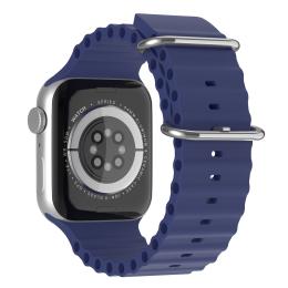 Apple Watch 42/44/45/49 mm Armband Ocean Wave Midnight Blue