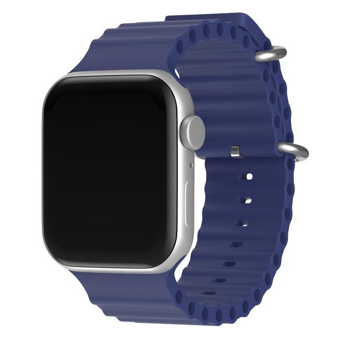 Bild 2, Apple Watch 42/44/45/49 mm Armband Ocean Wave Midnight Blue