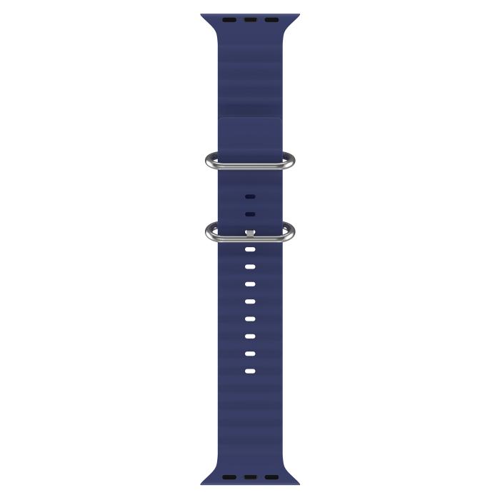Bild 3, Apple Watch 42/44/45/49 mm Armband Ocean Wave Midnight Blue