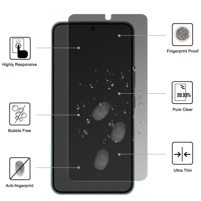 Bild 2, Samsung Galaxy S24 Skärmskydd Härdat Glas Privacy