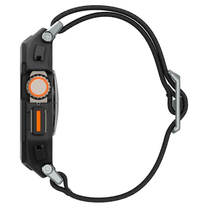 Bild 6, Spigen Apple Watch 49 mm Skal/Armband Lite Fit 'Pro' Matt Svart