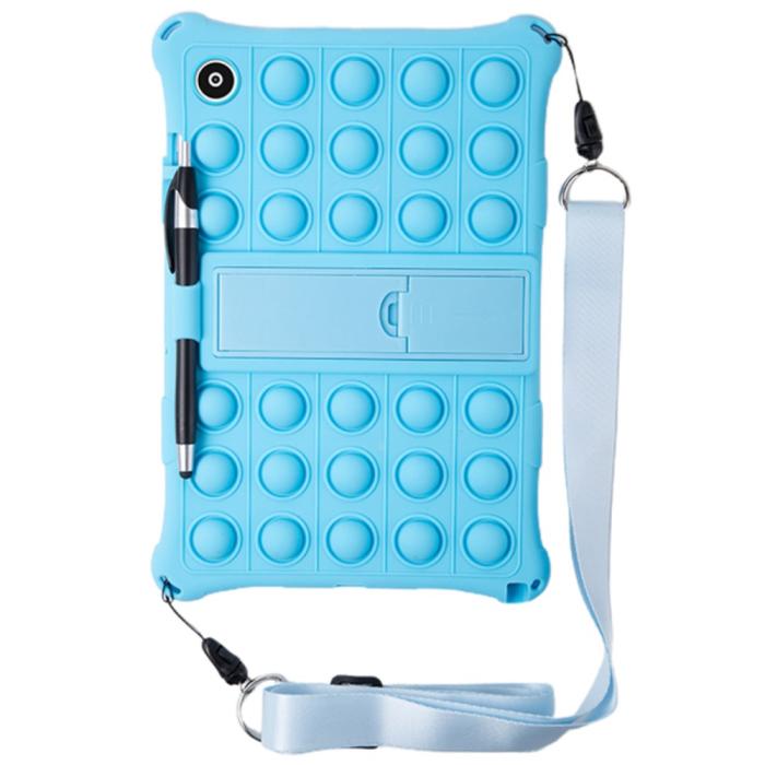 Bild 4, Galaxy Tab A8 10.5 Skal Pop It Fidget Kickstand Blå