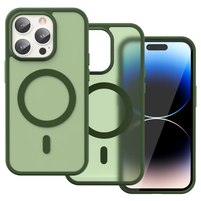 Bild 2, ColorPop iPhone 14 Pro Skal CH MagSafe Matt Grön