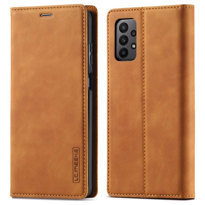 Bild 1, LC.IMEEKE Samsung Galaxy A23 5G Fodral Flip Läder Brun