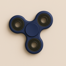 Fidget Spinner Ultra Spin Trio - M&ouml;rk Bl&aring;