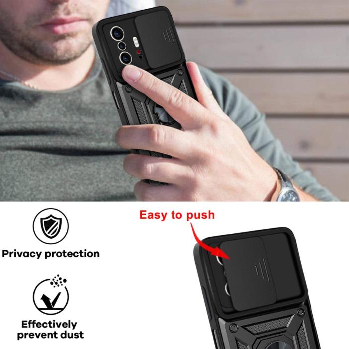 Bild 4, Xiaomi 11T / 11T Pro Skal CamShield Ring Svart