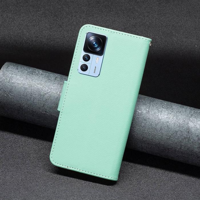 Bild 5, Xiaomi 12T / 12T Pro Fodral Shark Litchi Grön