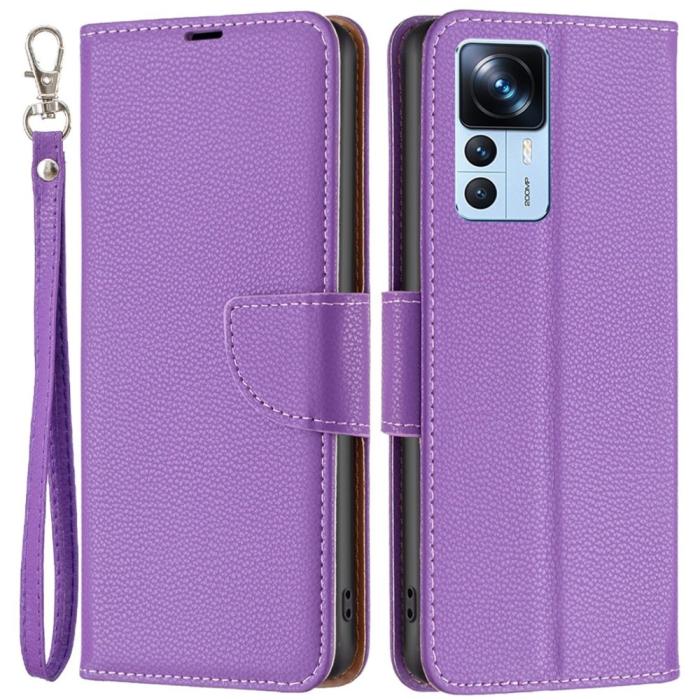 Bild 1, Xiaomi 12T / 12T Pro Fodral Shark Litchi Lila