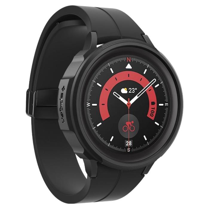 Bild 6, Spigen Galaxy Watch 5 Pro 45mm Skal Liquid Air Matt Svart