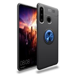 Huawei P40 Lite E - Ring Skal - Svart/Blå