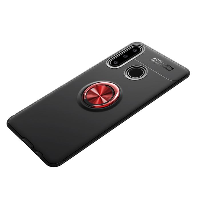 Bild 2, Huawei P40 Lite E - Ring Skal - Svart/Röd