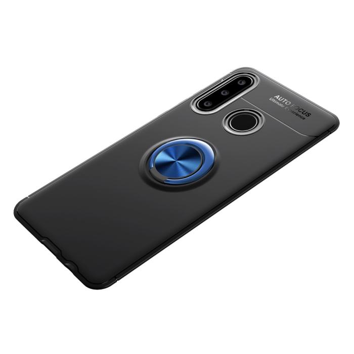 Bild 2, Huawei P40 Lite E - Ring Skal - Svart/Blå
