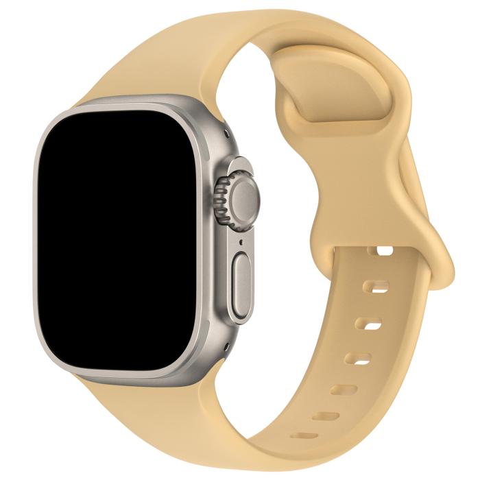 Bild 2, Silikon Armband Butterfly Apple Watch 41/40/38 mm (M/L) Valnöt