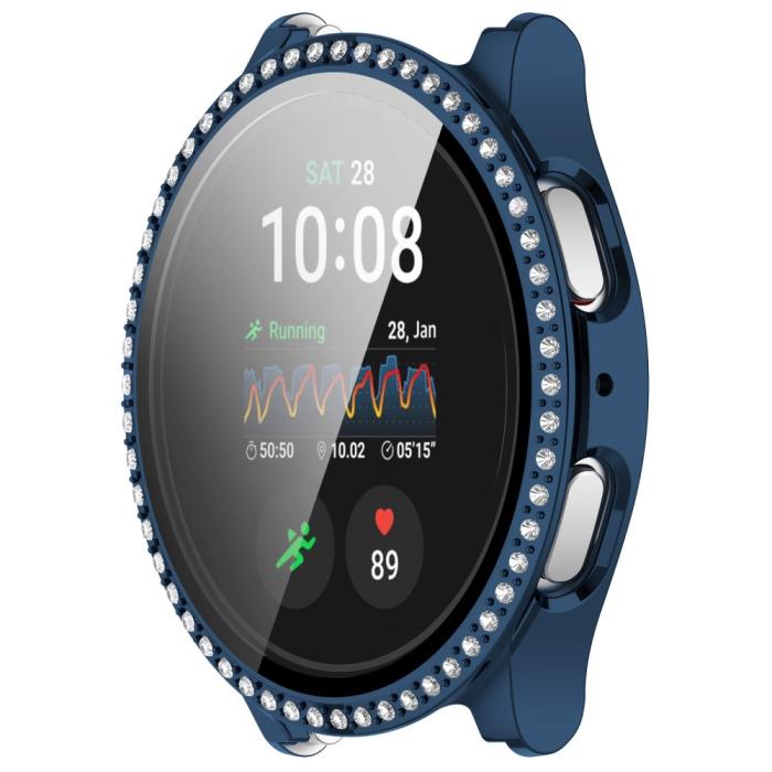 Bild 2, Galaxy Watch 7 44 mm Skal Med Skärmskydd Strass Mörk Blå
