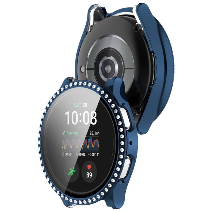 Bild 3, Galaxy Watch 7 44 mm Skal Med Skärmskydd Strass Mörk Blå