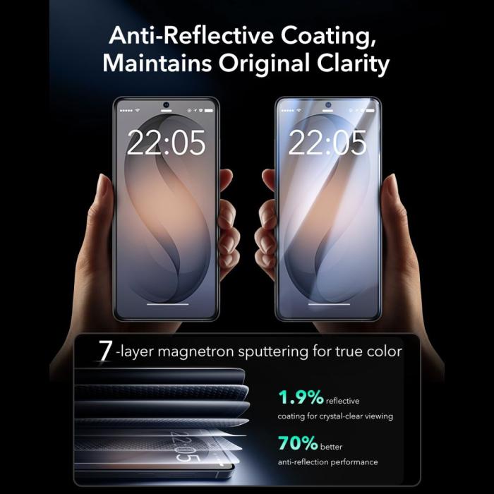 Bild 6, ESR Galaxy S26 Ultra 2-PACK Skärmskydd UltraFit Armorite Pro Härdat Glas