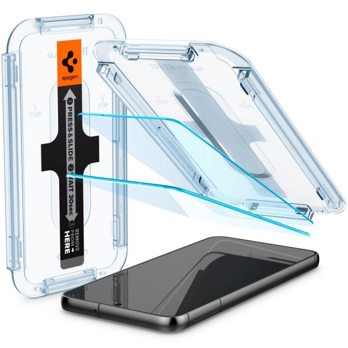 Bild 2, Spigen Galaxy S23 Plus 2-PACK GLAS.tR 