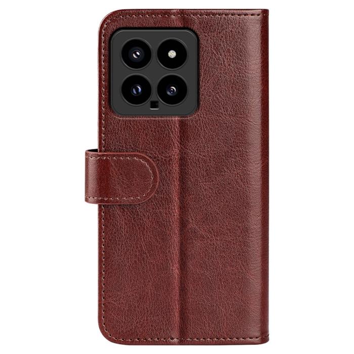 Bild 6, Xiaomi 14 Fodral Crazy Horse Läder Brun