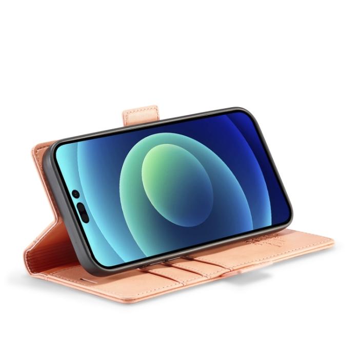 Bild 5, LC.IMEEKE iPhone 14 Plus Fodral Läder Roséguld