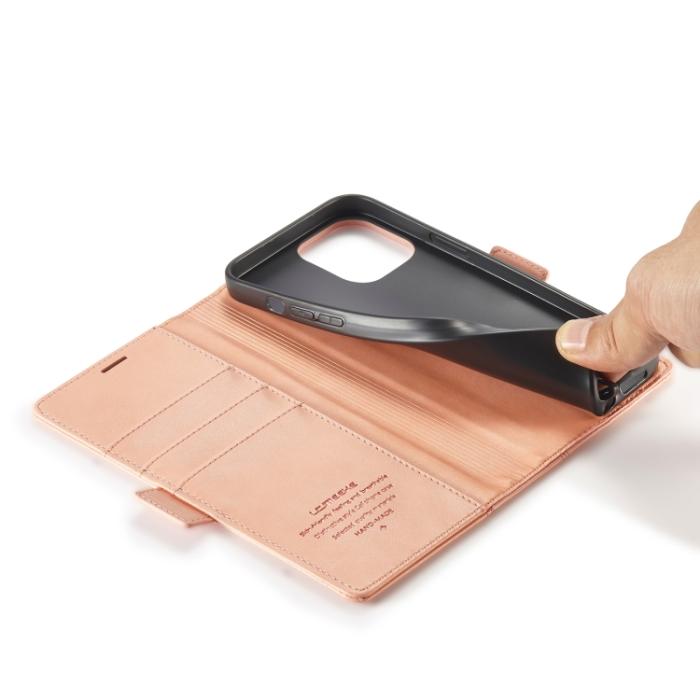 Bild 6, LC.IMEEKE iPhone 14 Plus Fodral Läder Roséguld