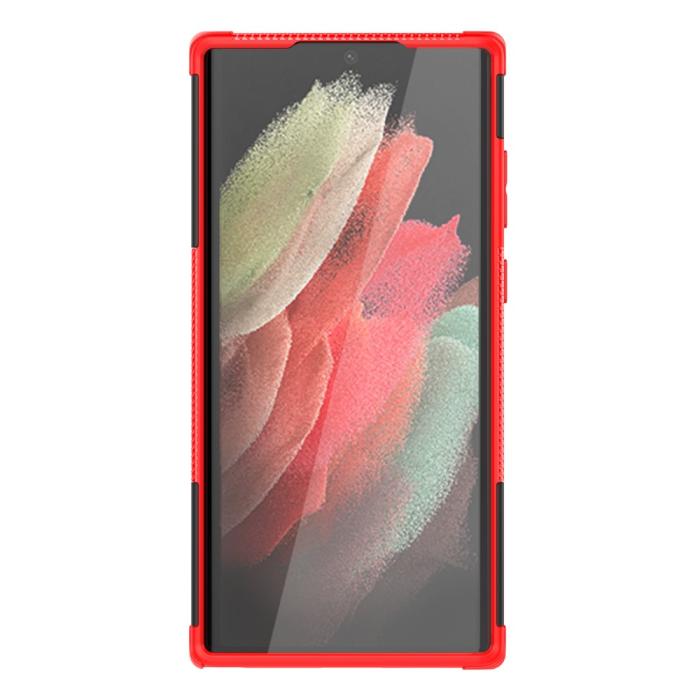 Bild 4, Samsung Galaxy S22 Ultra Skal Ultimata Stöttåligt med Stöd Röd
