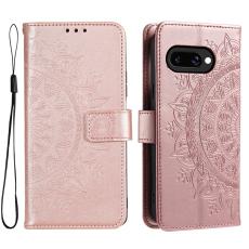 Google Pixel 9a Fodral Mandala L&auml;der Ros&eacute;guld