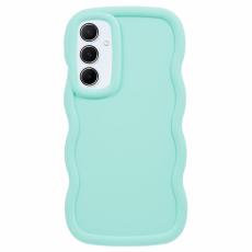 Samsung Galaxy S25 Mobilskal Wavy Ljus Gr&ouml;n