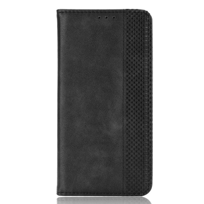 Bild 2, Nokia G11 / G21 Fodral Flip Retro Svart